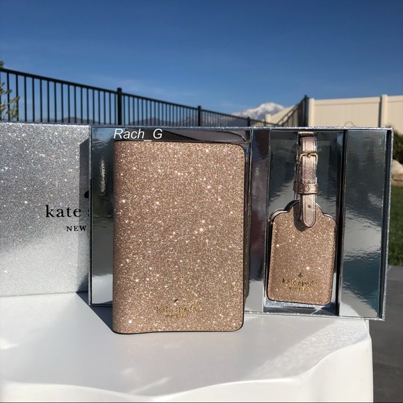 kate spade Accessories - Kate Spade Shimmy Glitter Boxed Travel Set